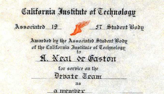 1957 Cal-Tech debate team certificate red65pct.
